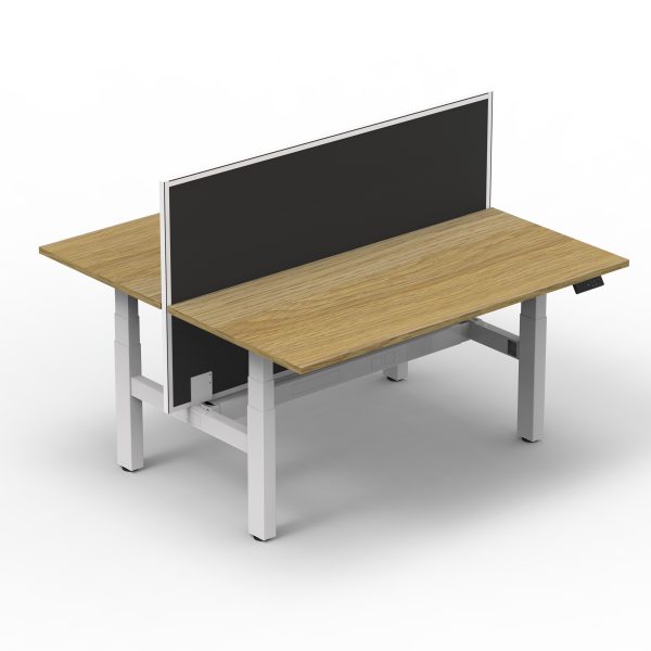 Altura Height Adjustable Twin Desk Frame – Dual Motors per workstation GOPNA-ALTII-DOUBLEWH/BK - Image 7