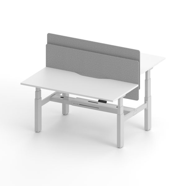Altura Height Adjustable Twin Desk Frame – Dual Motors per workstation GOPD-AL3TII-DOUBLEWH/BK - Image 4