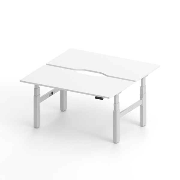 Altura Height Adjustable Twin Desk Frame – Dual Motors per workstation GOPD-AL3TII-DOUBLEWH/BK - Image 6