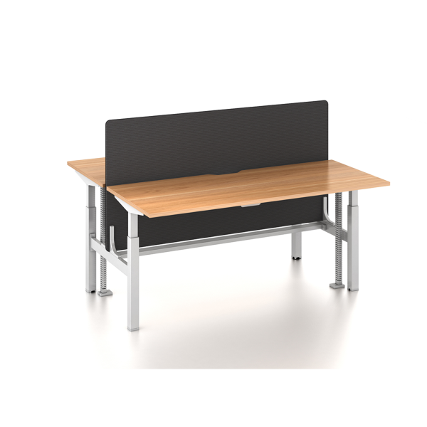 Altura Height Adjustable Twin Desk Frame – Dual Motors per workstation GOPD-ALT2CII-DOUBLEWH/BK